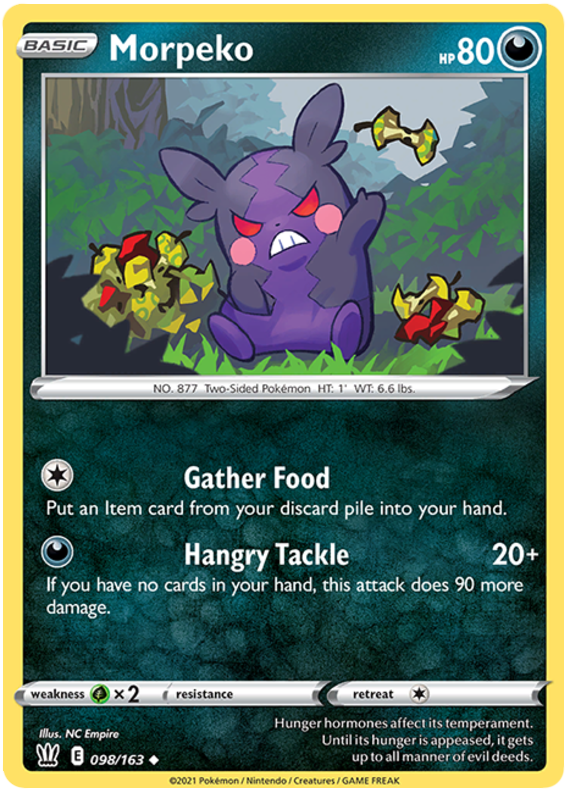 Morpeko (098/163) [Sword & Shield: Battle Styles] Reverse Holofoil