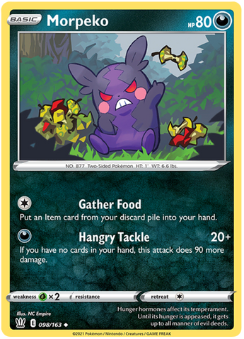 Morpeko (098/163) [Sword & Shield: Battle Styles] Reverse Holofoil