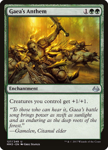 Gaea's Anthem [Modern Masters 2017] Foil