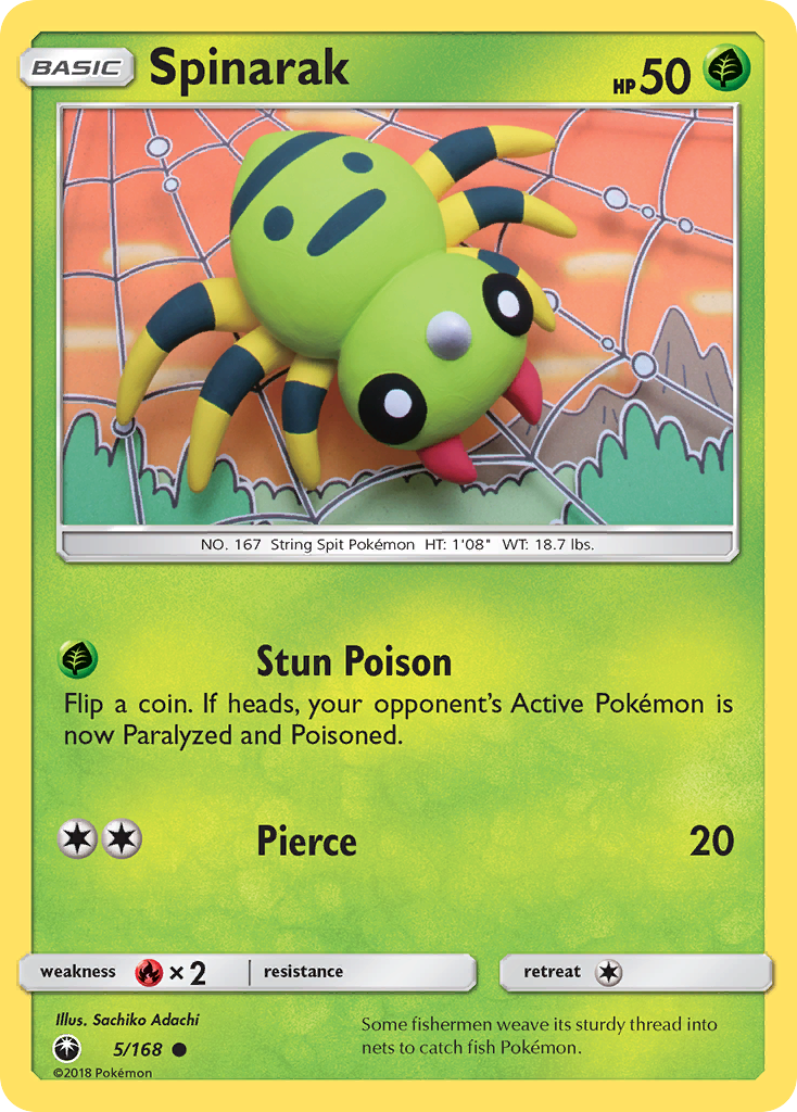 Spinarak (5/168) [Sun & Moon: Celestial Storm] Reverse Holofoil