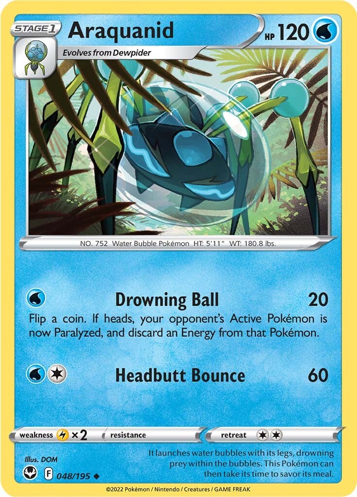 Araquanid (048/195) [Sword & Shield: Silver Tempest] Reverse Holofoil