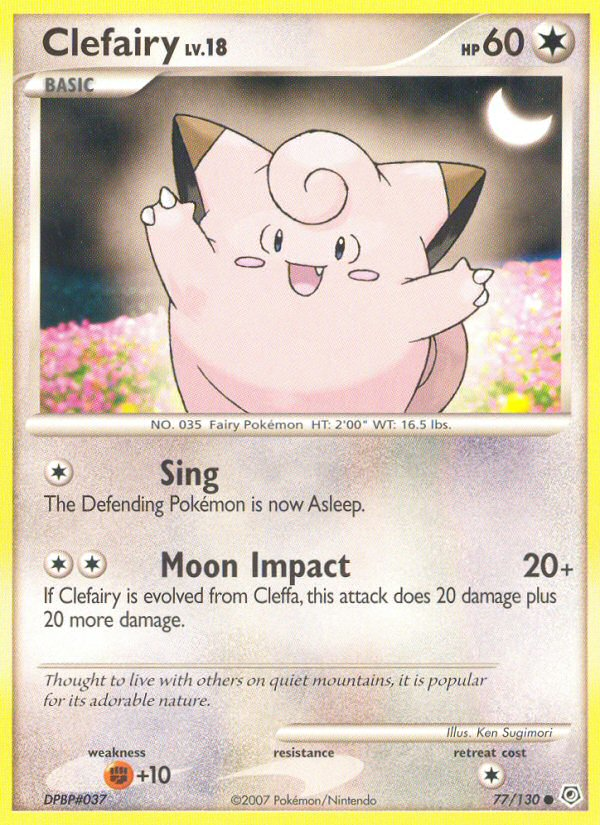 Clefairy (77/130) [Diamond & Pearl: Base Set] Reverse Holofoil