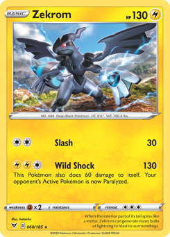 Zekrom (060/185) [Sword & Shield: Vivid Voltage] Reverse Holofoil