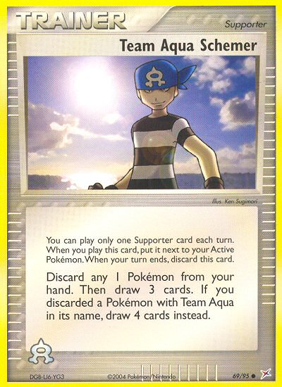 Team Aqua Schemer (69/95) [EX: Team Magma vs Team Aqua] Reverse Holofoil