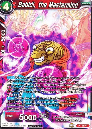 Babidi, the Mastermind (Power Booster) (P-144) [Promotion Cards] Parallel Foil