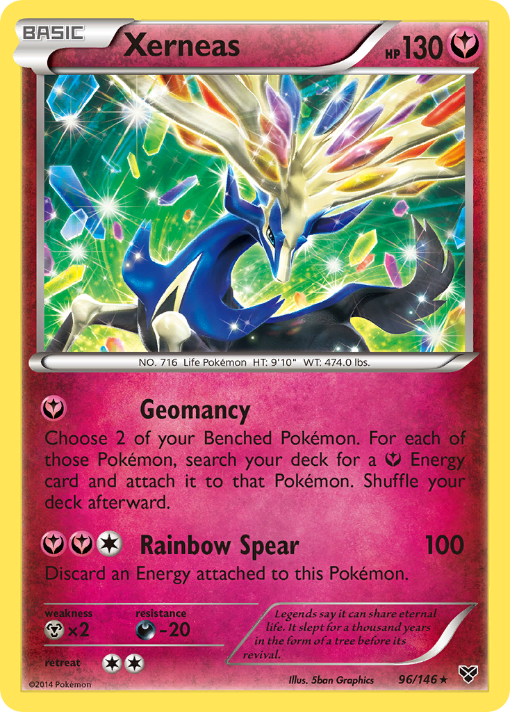 Xerneas (96/146) [XY: Base Set] Reverse Holofoil