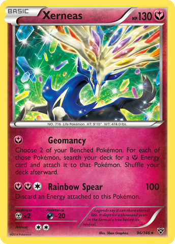 Xerneas (96/146) [XY: Base Set] Reverse Holofoil