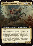 Arthur, Marigold Knight (Extended Art) [Bloomburrow Commander] Foil