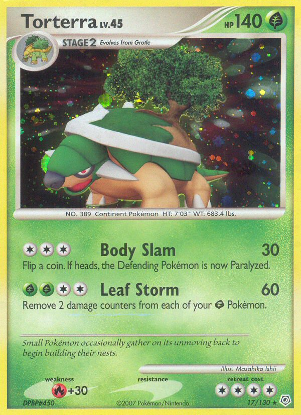 Torterra (17/130) [Diamond & Pearl: Base Set] Reverse Holofoil
