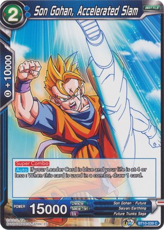 Son Gohan, Accelerated Slam (BT10-039) [Rise of the Unison Warrior 2nd Edition] Parallel Foil