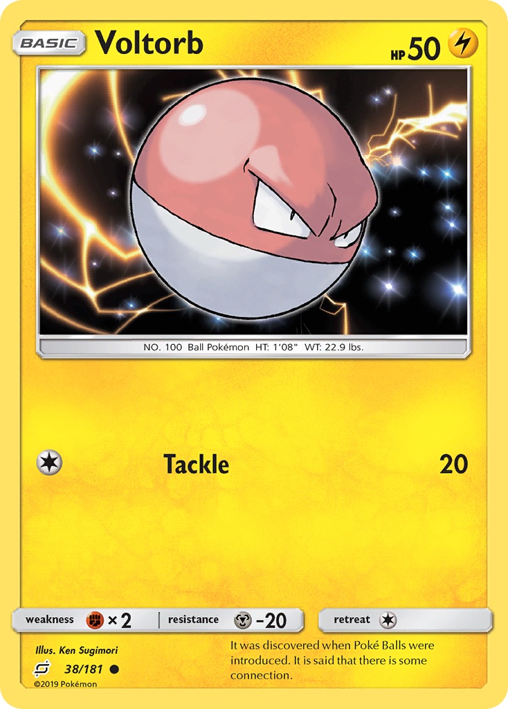 Voltorb (38/181) [Sun & Moon: Team Up] Reverse Holofoil