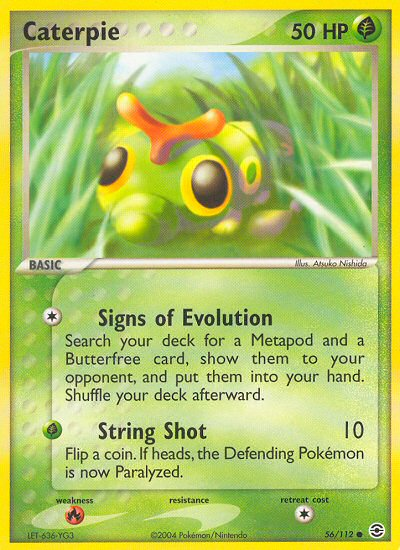 Caterpie (56/112) [EX: FireRed & LeafGreen] Reverse Holofoil