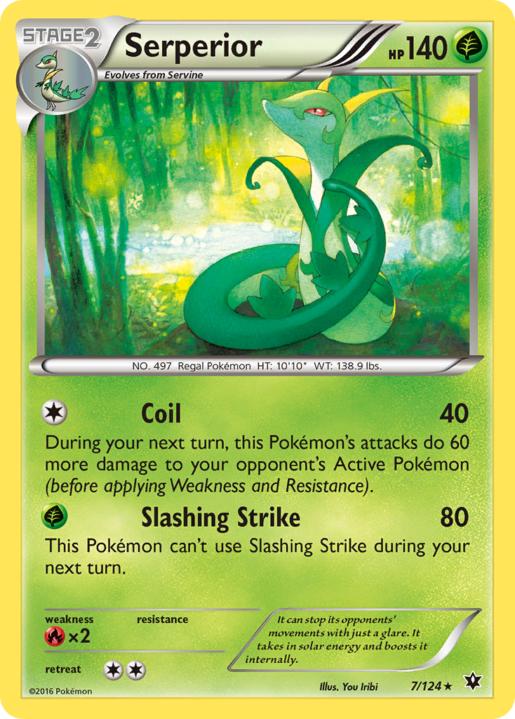 Serperior (7/124) [XY: Fates Collide] Reverse Holofoil