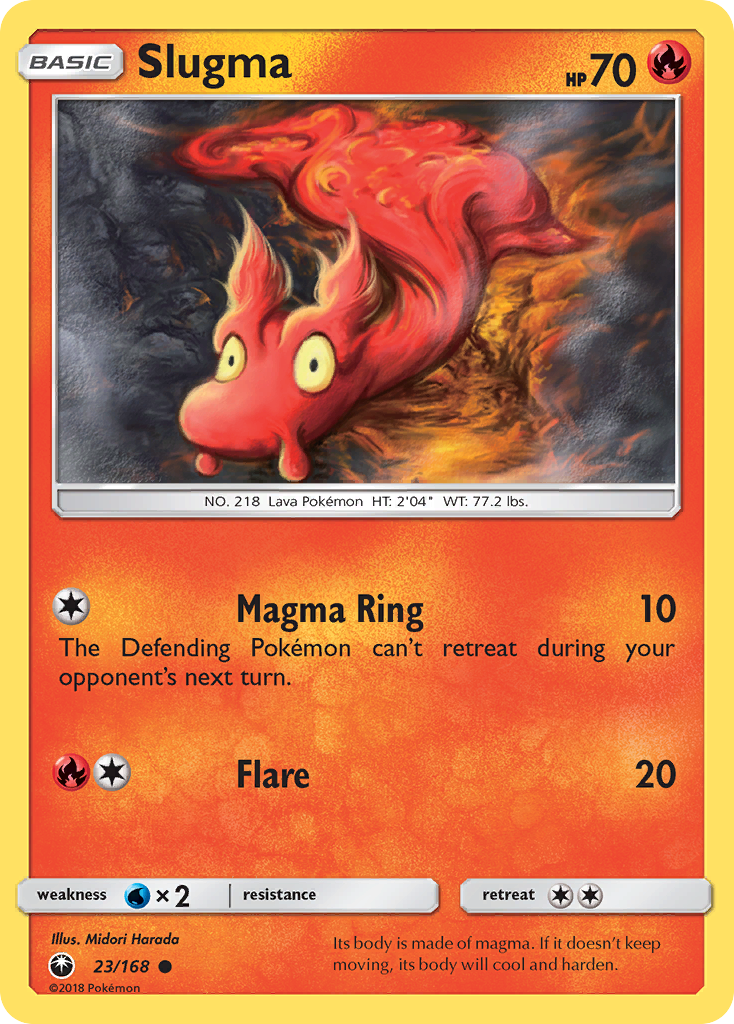 Slugma (23/168) [Sun & Moon: Celestial Storm] Reverse Holofoil