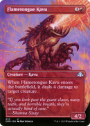 Flametongue Kavu (Borderless Alternate Art) [Dominaria Remastered] Foil