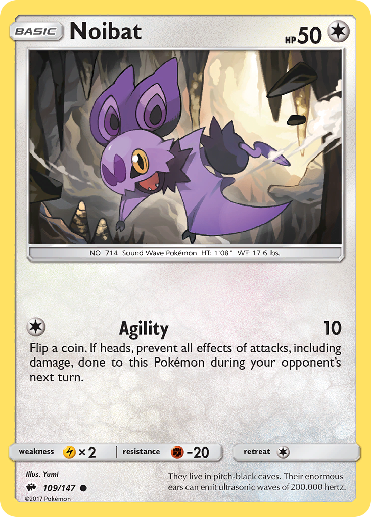 Noibat (109/147) [Sun & Moon: Burning Shadows] Reverse Holofoil