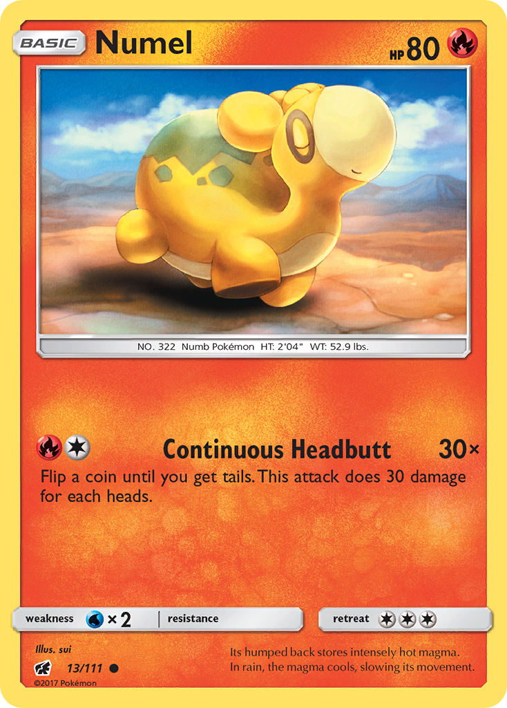 Numel (13/111) [Sun & Moon: Crimson Invasion] Reverse Holofoil