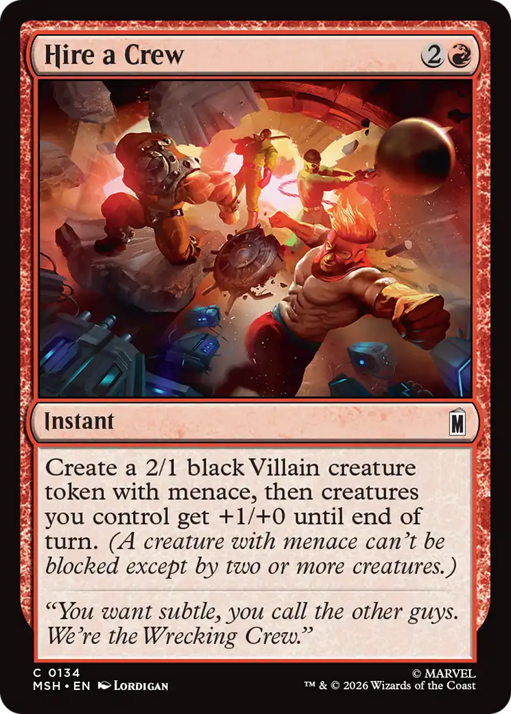 Hire a Crew [Marvel Super Heroes] Foil