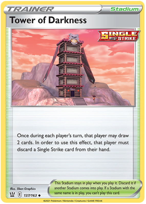 Tower of Darkness (137/163) [Sword & Shield: Battle Styles] Reverse Holofoil