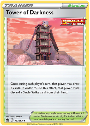 Tower of Darkness (137/163) [Sword & Shield: Battle Styles] Reverse Holofoil