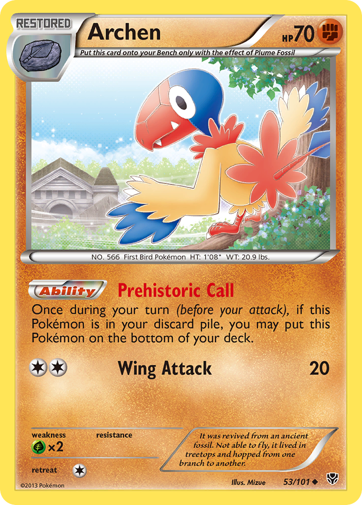 Archen (53/101) [Black & White: Plasma Blast] Reverse Holofoil