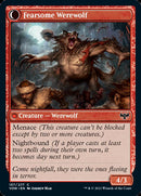 Fearful Villager // Fearsome Werewolf [Innistrad: Crimson Vow] Foil