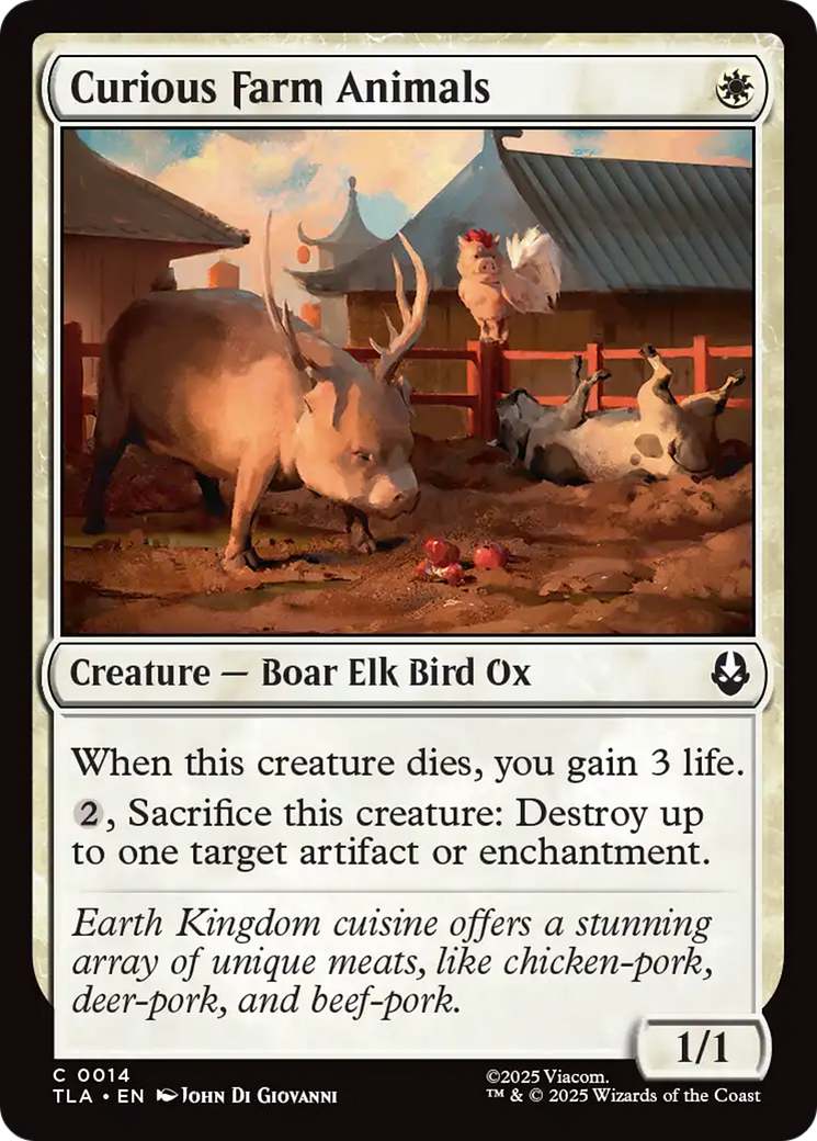 Curious Farm Animals [Avatar: The Last Airbender] Foil