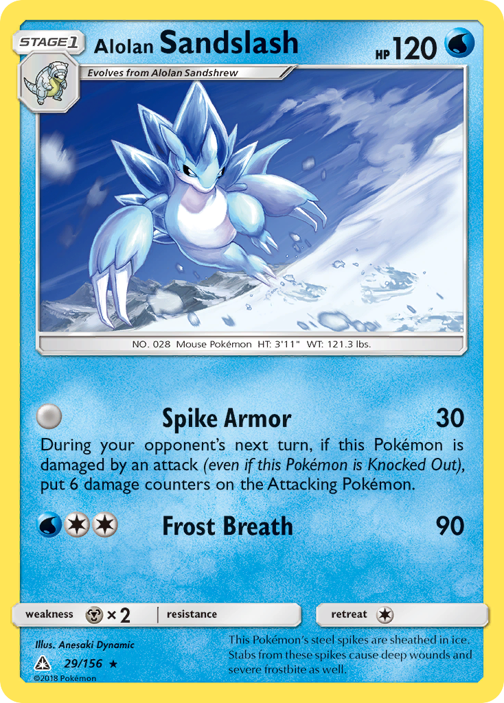 Alolan Sandslash (29/156) [Sun & Moon: Ultra Prism] Reverse Holofoil