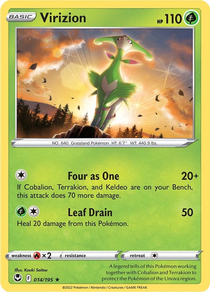 Virizion (014/195) [Sword & Shield: Silver Tempest] Reverse Holofoil