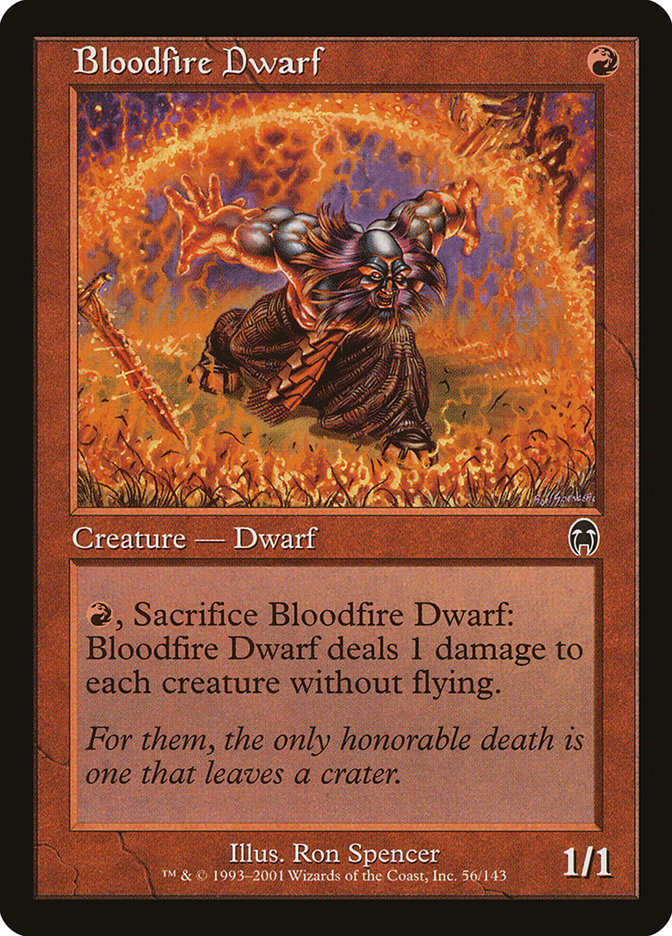 Bloodfire Dwarf [Apocalypse] Foil