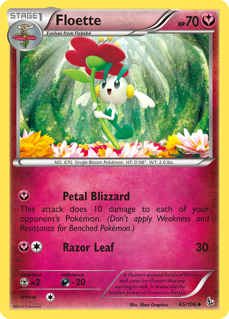Floette (65/106) [XY: Flashfire] Reverse Holofoil