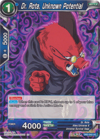 Dr. Rota, Unknown Potential (DB2-042) [Divine Multiverse] Parallel Foil