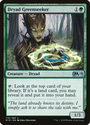 Dryad Greenseeker [Core Set 2019] Foil
