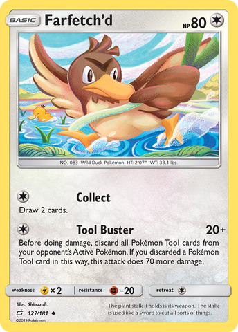 Farfetch'd (127/181) [Sun & Moon: Team Up] Reverse Holofoil