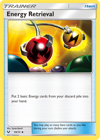 Energy Retrieval (59/73) [Sun & Moon: Shining Legends] Reverse Holofoil