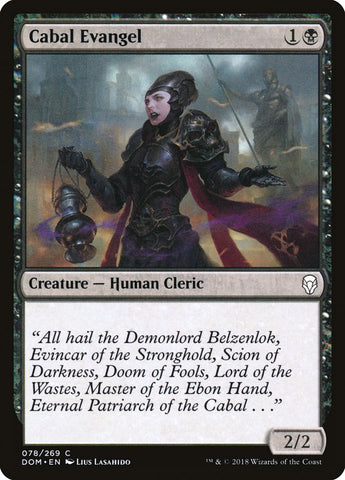 Cabal Evangel [Dominaria] Foil