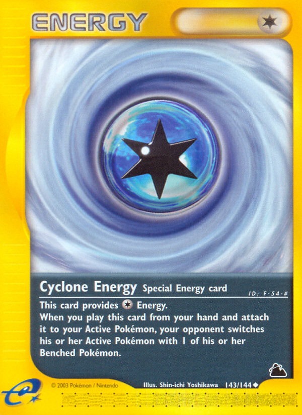 Cyclone Energy (143/144) [Skyridge] Reverse Holofoil