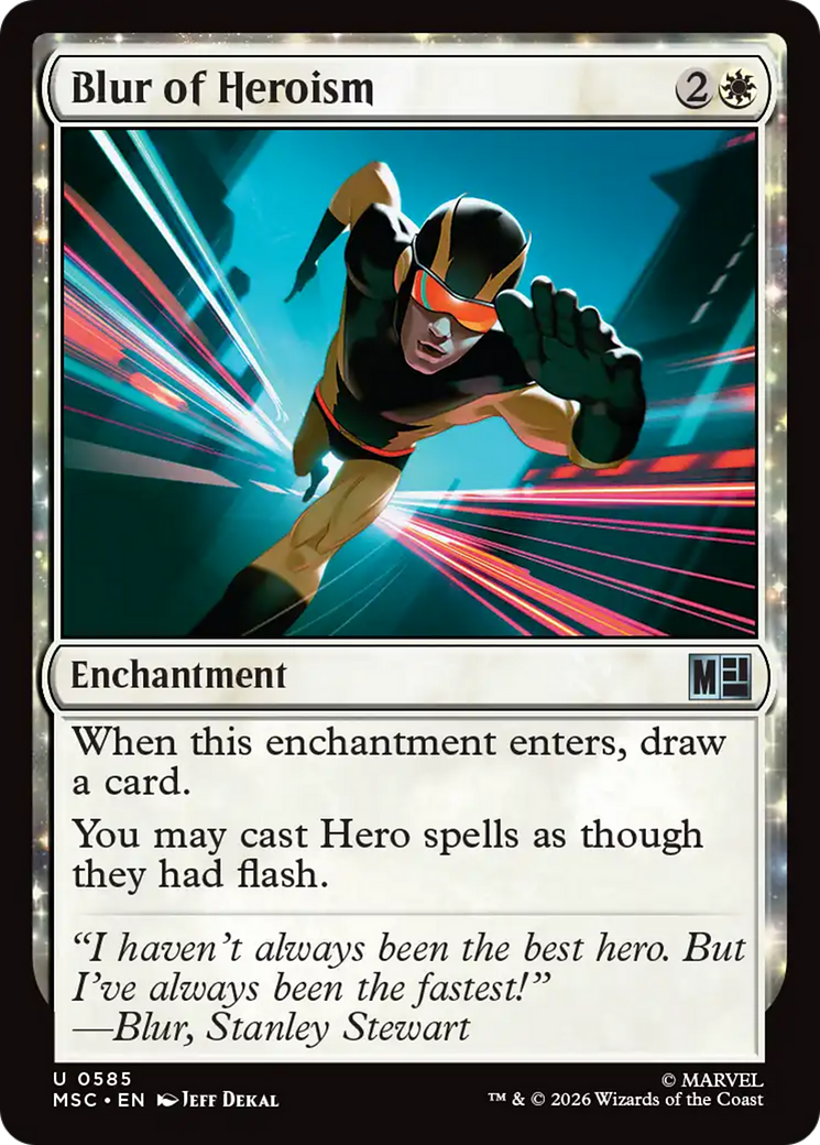Blur of Heroism [Marvel Super Heroes Commander] Foil