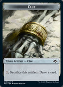 Beast // Clue (15) Double-Sided Token [Modern Horizons 2 Tokens] Foil