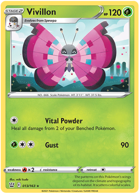 Vivillon (013/163) [Sword & Shield: Battle Styles] Reverse Holofoil