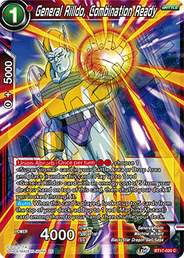 General Rilldo, Combination Ready (BT17-020) [Ultimate Squad] Parallel Foil