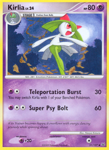 Kirlia (51/127) [Platinum: Base Set] Reverse Holofoil