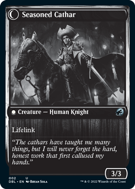 Ambitious Farmhand // Seasoned Cathar [Innistrad: Double Feature] Foil