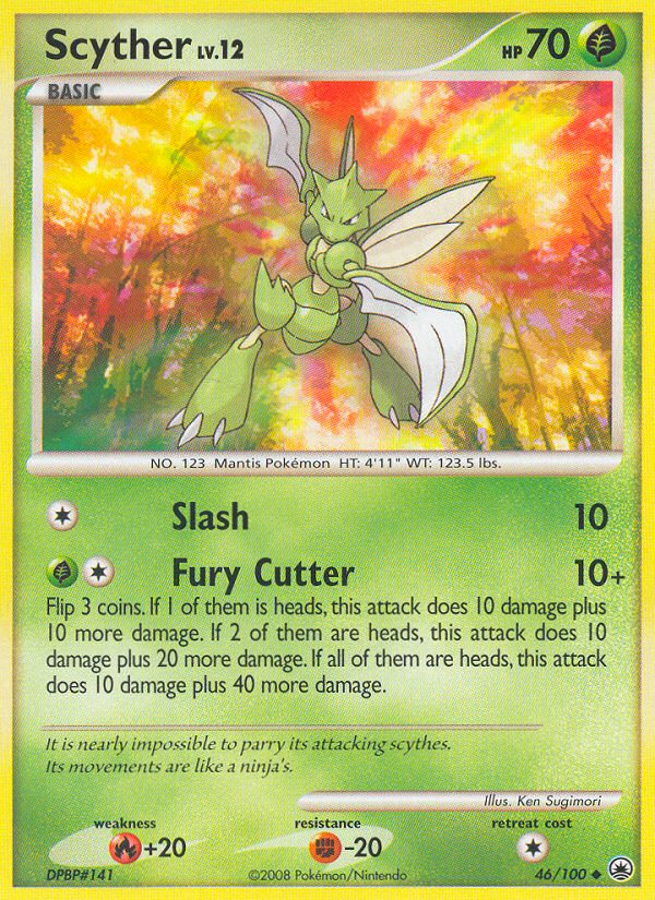 Scyther (46/100) [Diamond & Pearl: Majestic Dawn] Reverse Holofoil