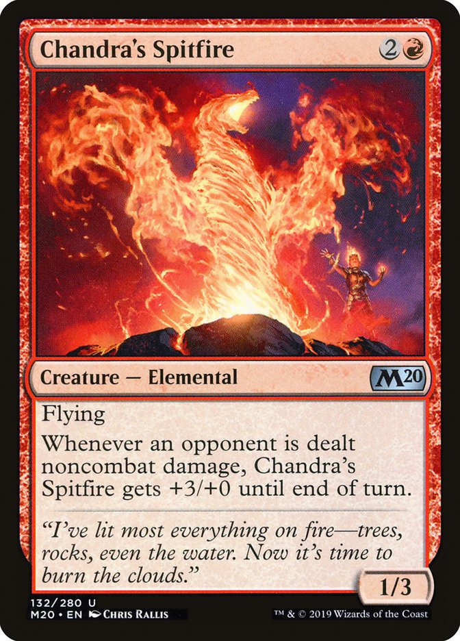 Chandra's Spitfire [Core Set 2020] Foil