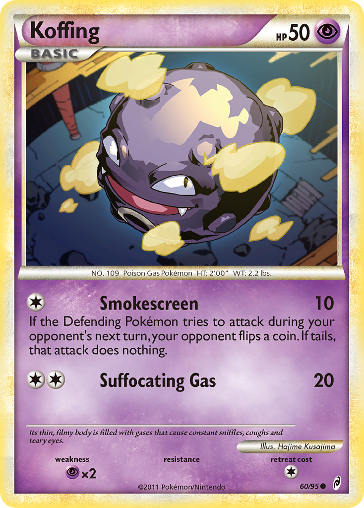 Koffing (60/95) [HeartGold & SoulSilver: Call of Legends] Reverse Holofoil