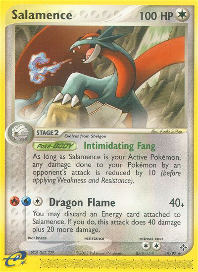 Salamence (19/97) [EX: Dragon] Reverse Holofoil