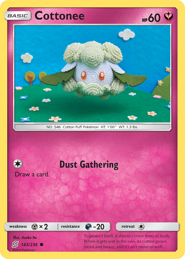 Cottonee (143/236) [Sun & Moon: Unified Minds] Reverse Holofoil