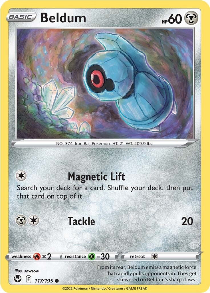 Beldum (117/195) [Sword & Shield: Silver Tempest] Reverse Holofoil
