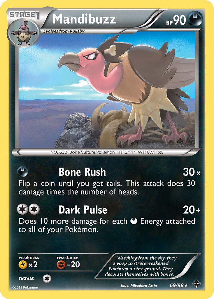 Mandibuzz (69/98) [Black & White: Emerging Powers] Reverse Holofoil